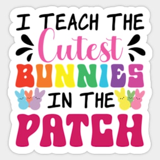 I Teach The Cutest Bunnies In The Patch Sticker